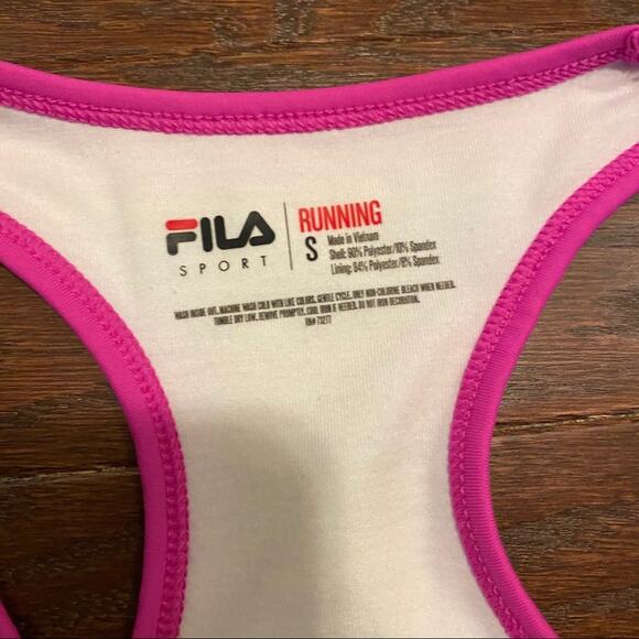 FILA Sport Bra Size Small Bright Striped Colors Racerback Running NEW WITH TAGS - Picture 4 of 12